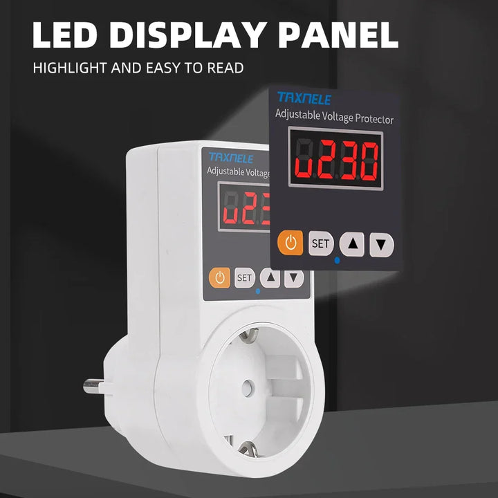 Automatic Voltage Protector Plug with Adjustable Settings – VoltGuard