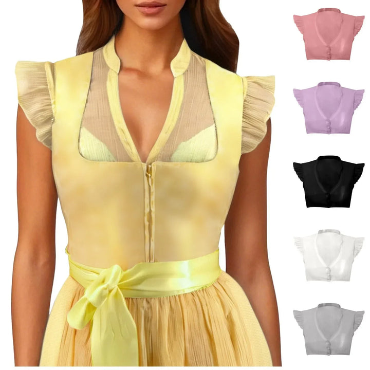 Dirndl Blouse with Ruffle Sleeves – Leni Oktoberfest 2026