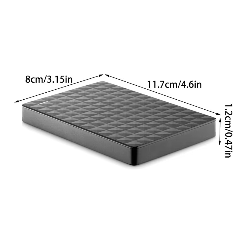 Ultra-Fast 8TB External Hard Drive Portable Storage Solution USB 3.0