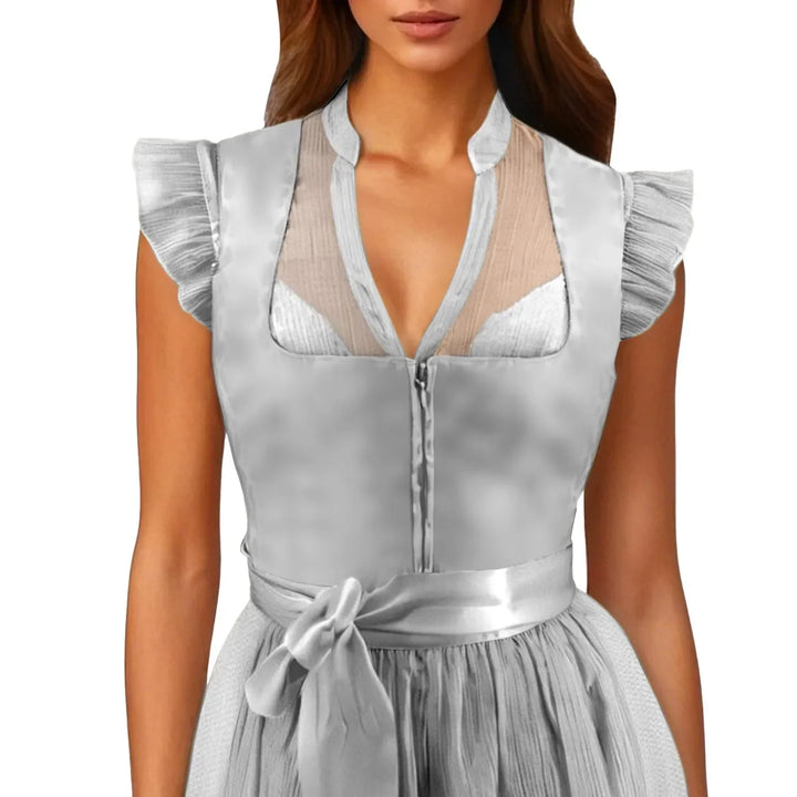 Dirndl Blouse with Ruffle Sleeves – Leni Oktoberfest 2026
