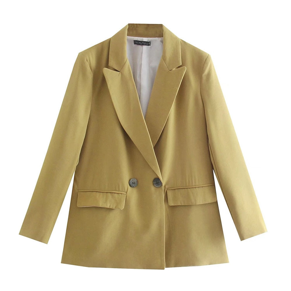Elegant Double-Breasted Blazer for Women