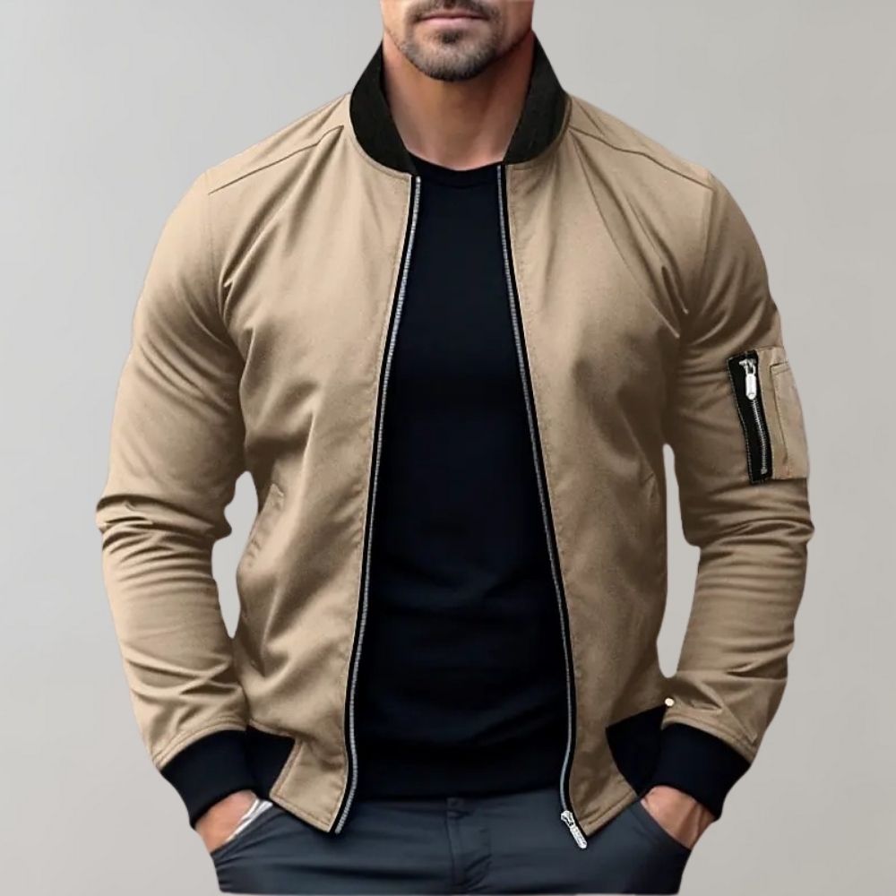 Men's All-Season Bomber Jacket Lightweight & Stylish