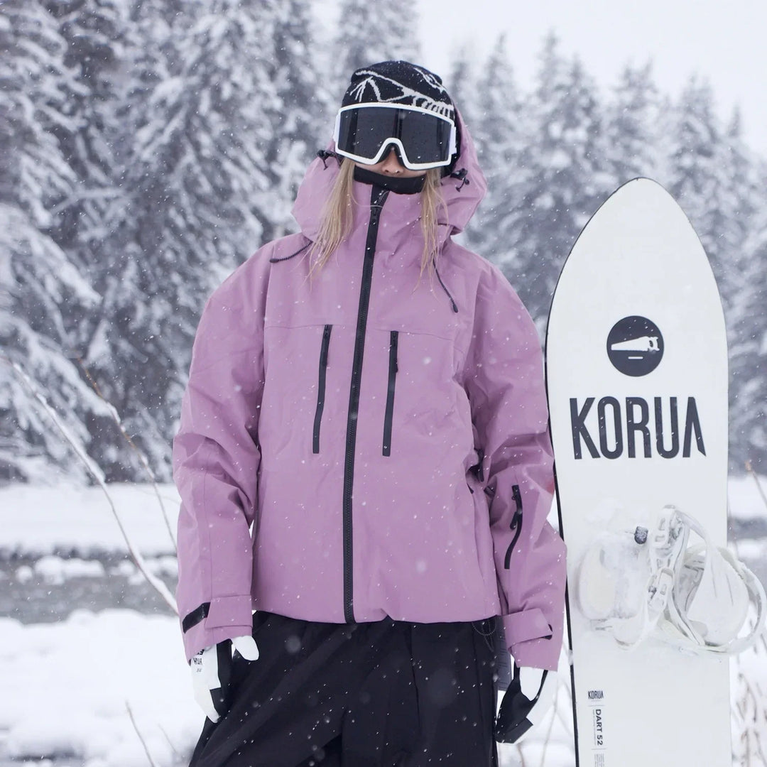 Unisex Hooded Ski Jacket for Skiing, Snowboarding and Outdoor Wear