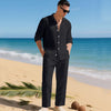 Men's 2-Piece Summer Set | Linen Shirt & Pants