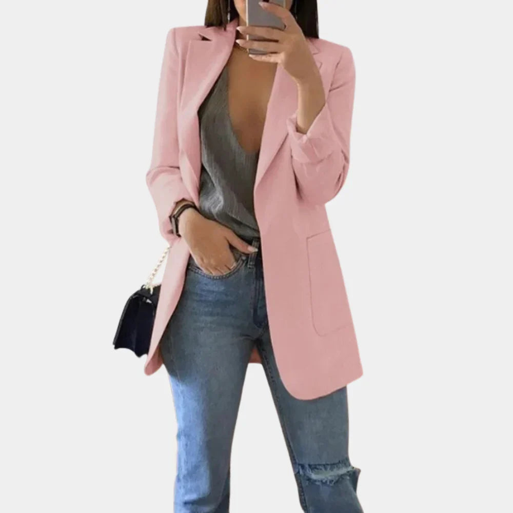 Long Slim Fit Blazer for Women – Timeless Elegance Meets Modern Tailoring