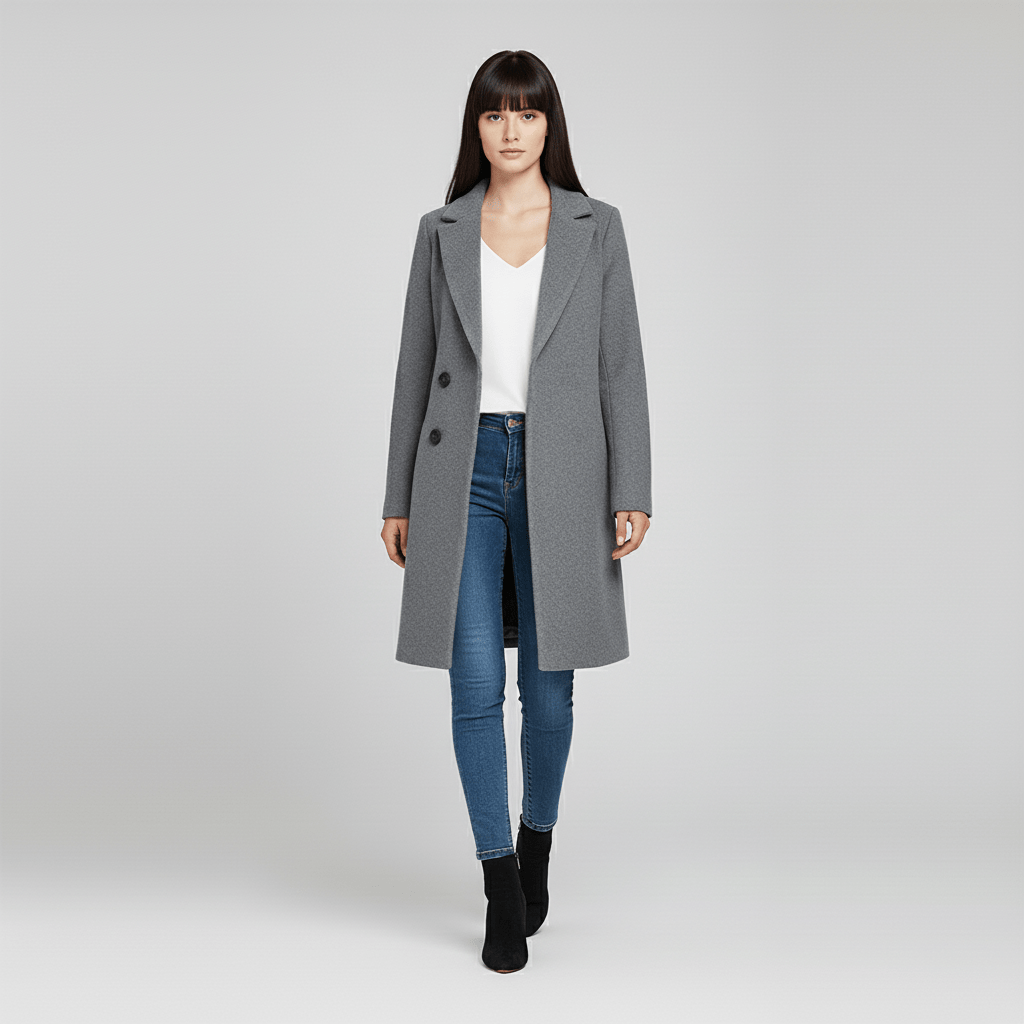 Fitted Long Coat - Leni