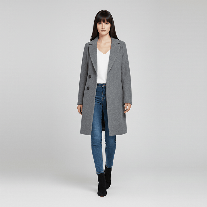 Fitted Long Coat - Leni