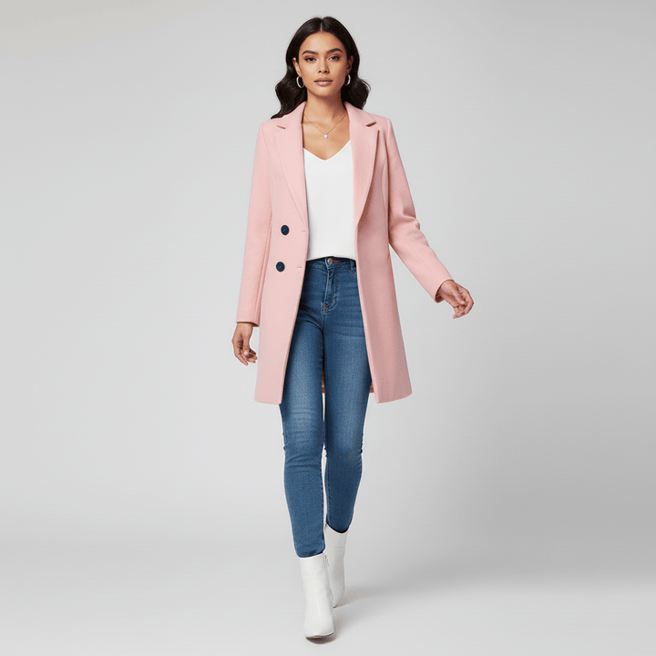 Fitted Long Coat - Leni