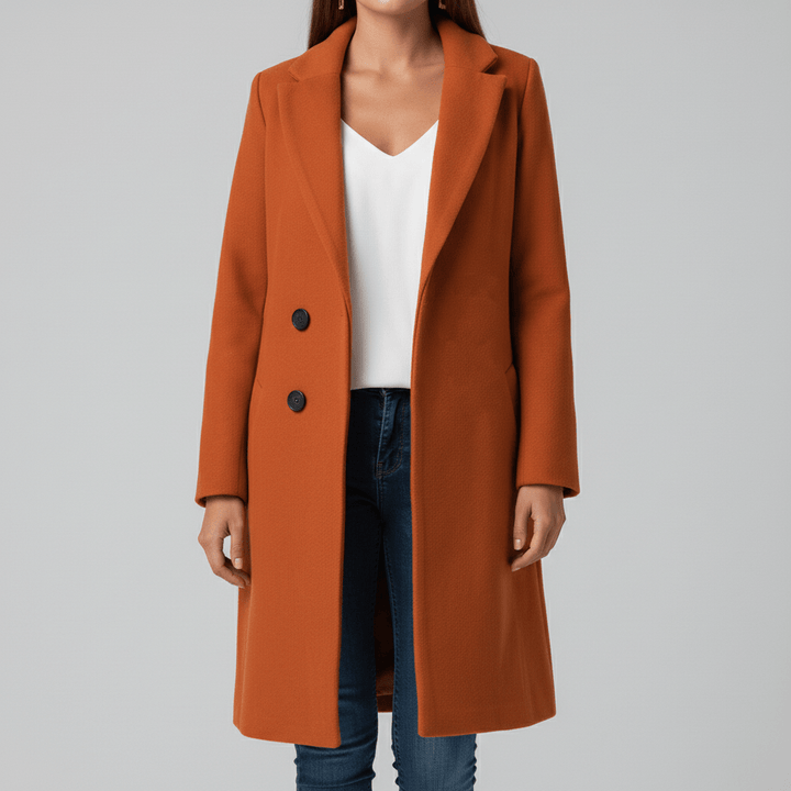 Fitted Long Coat - Leni