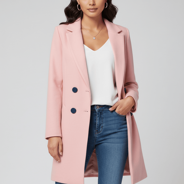 Fitted Long Coat - Leni