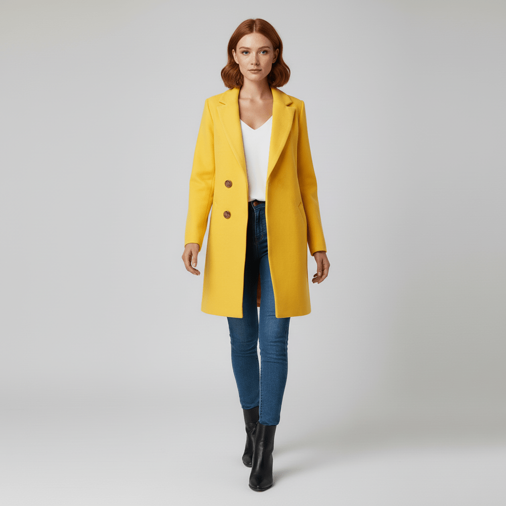 Fitted Long Coat - Leni