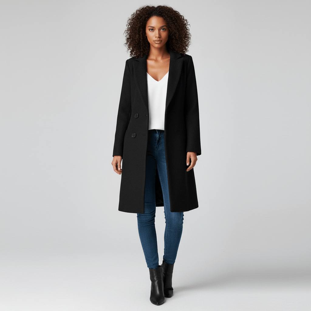 Fitted Long Coat - Leni