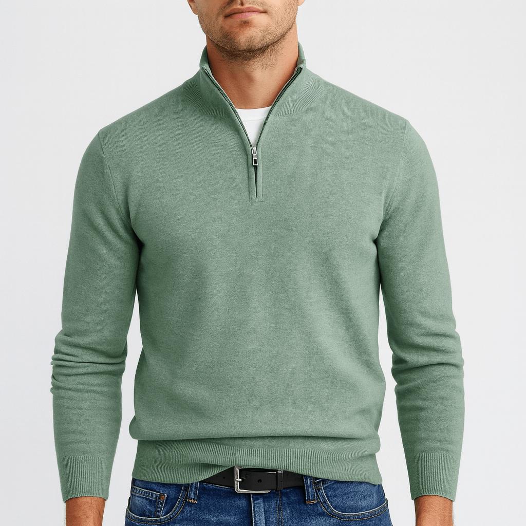 Men's Merino Wool V-Neck Sweater