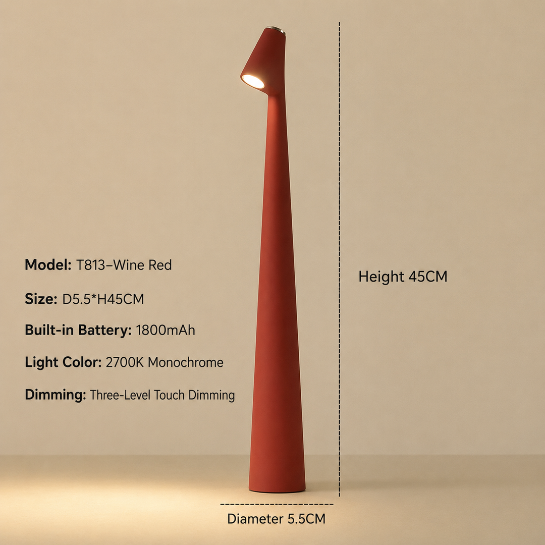 Cordless Designer LED Table Lamp with 3-Level Touch Dimming