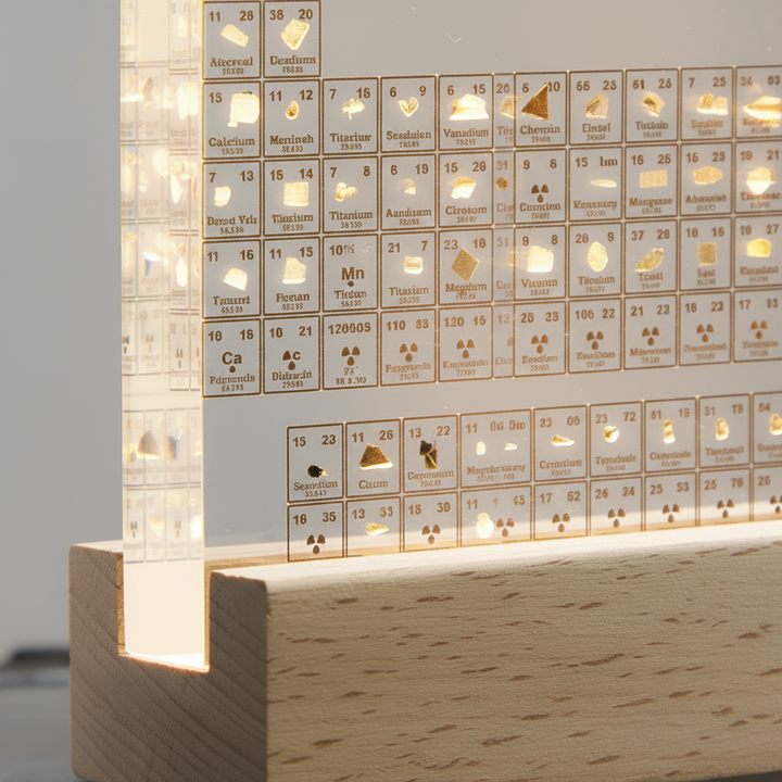 Periodic Table Display with Real Elements – Elementiqo