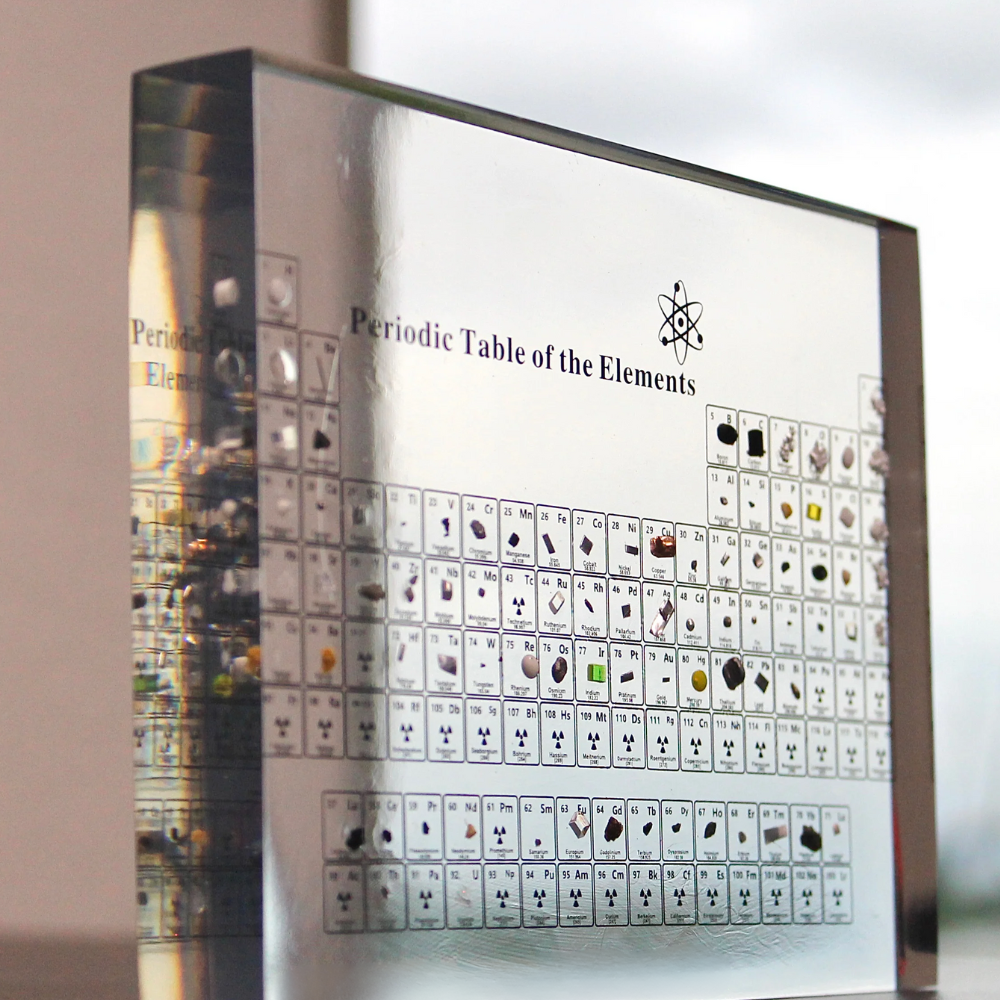 Periodic Table Display with Real Elements – Elementiqo