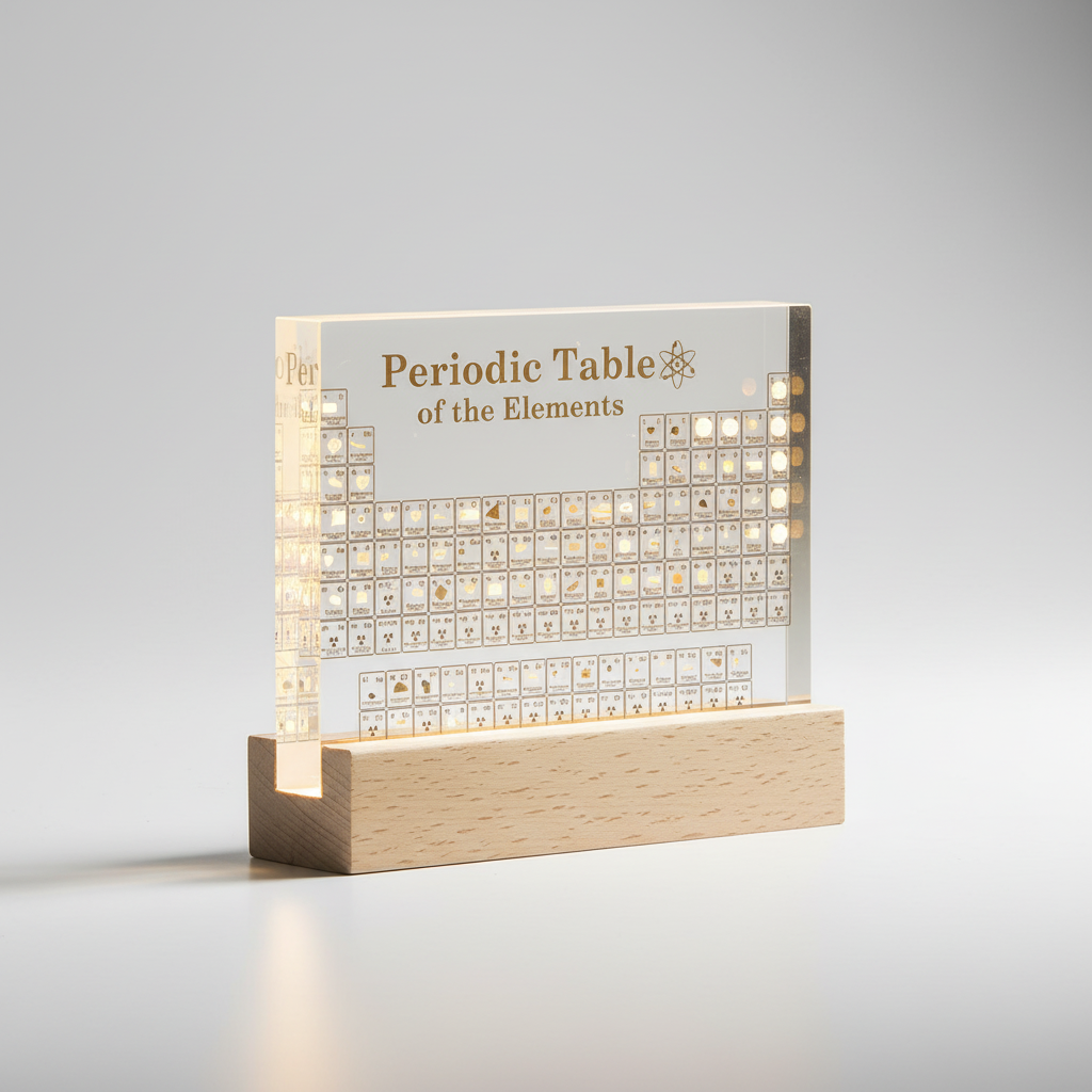 Periodic Table Display with Real Elements – Elementiqo