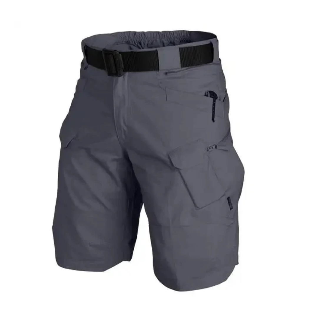 Men's Outdoor Shorts with 6 Zip Pockets - FlexTrek Cargo Shorts