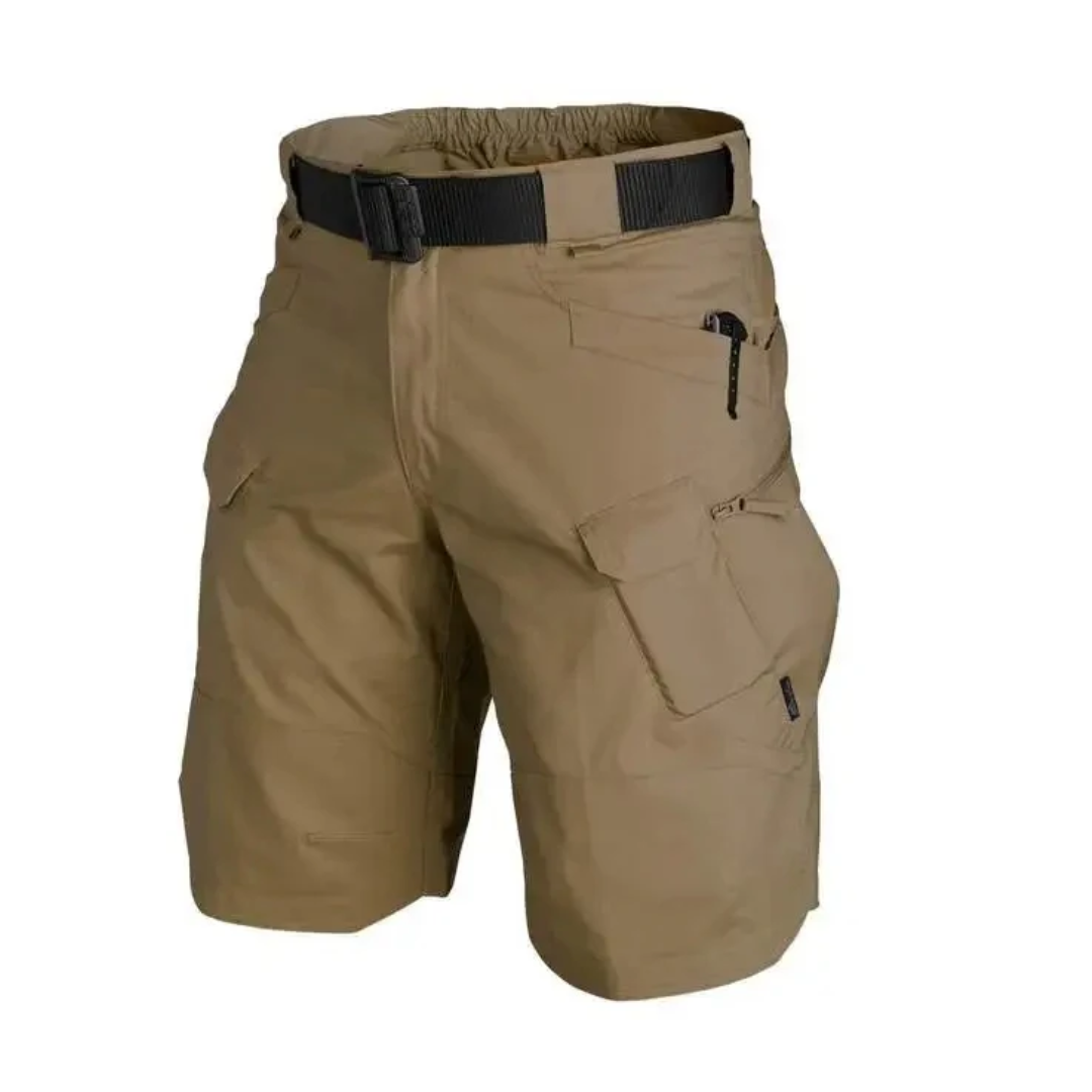 Men's Outdoor Shorts with 6 Zip Pockets - FlexTrek Cargo Shorts