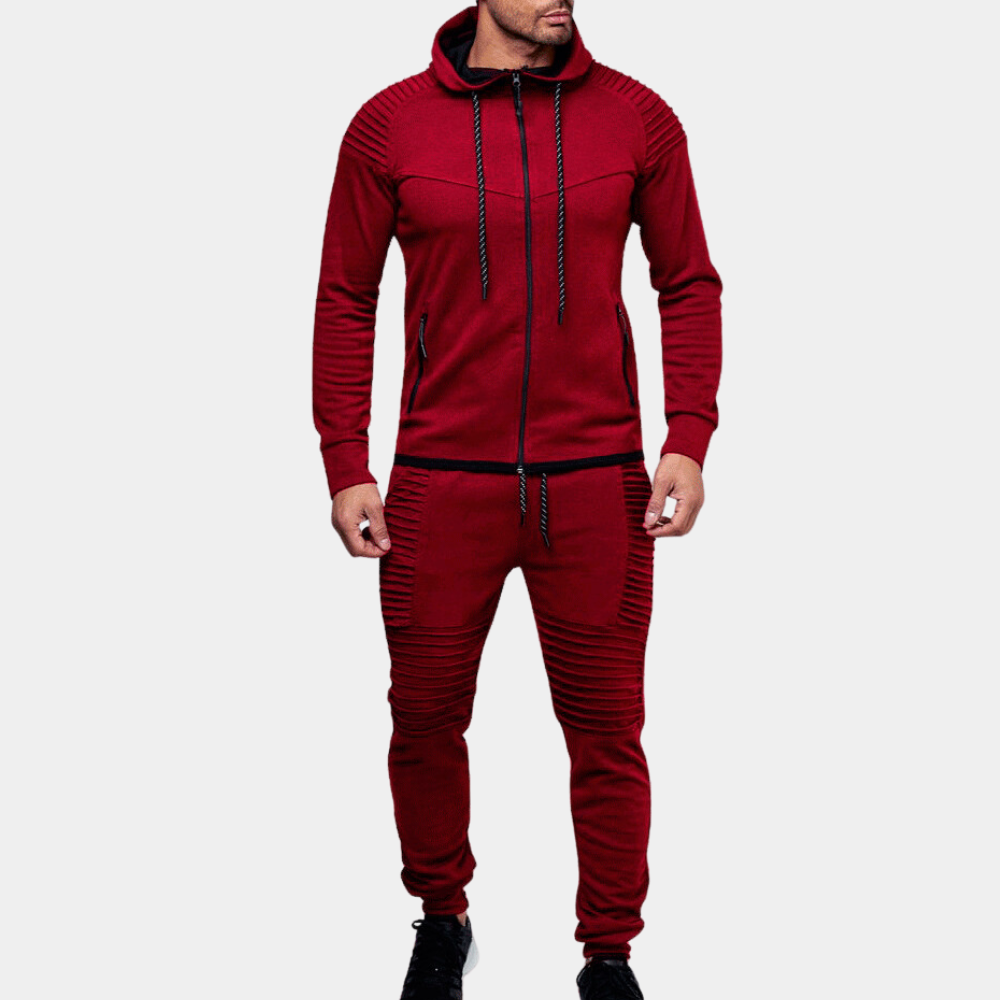 Casual Hooded Tracksuit for Men Modern Comfort Meets Functional Style