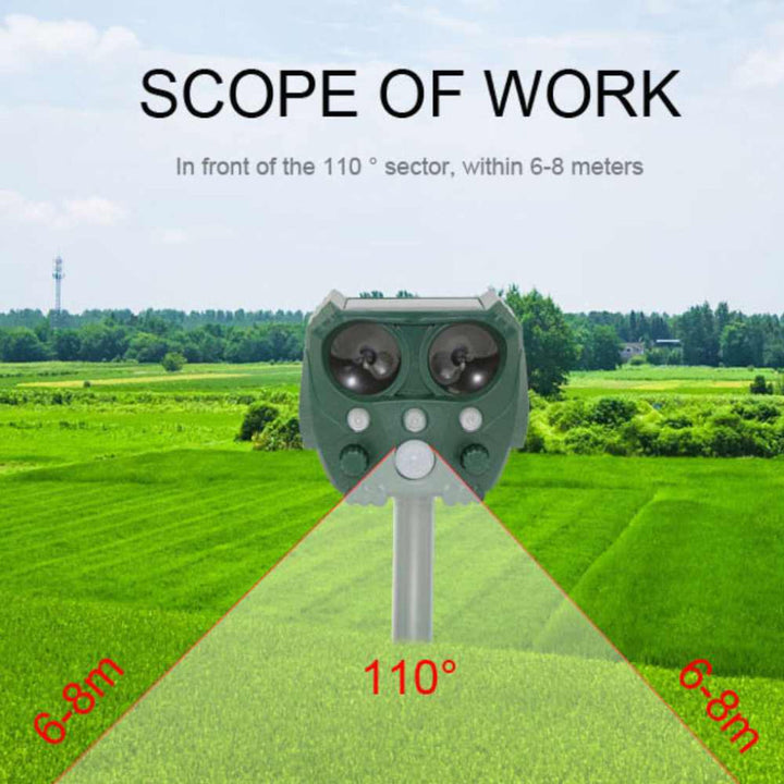 Ultrasonic Cat, Dog, Fox and Rat Repellent