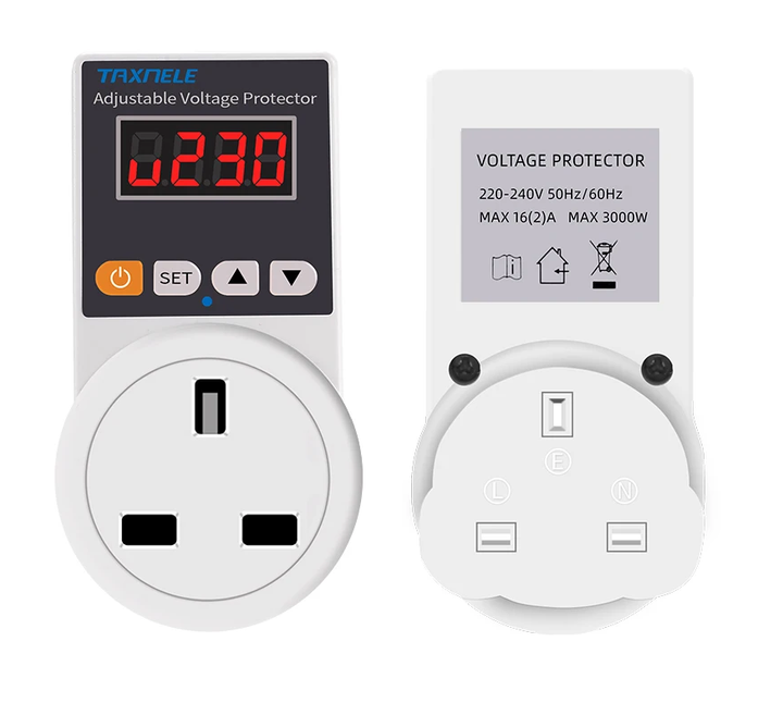 Automatic Voltage Protector Plug with Adjustable Settings – VoltGuard