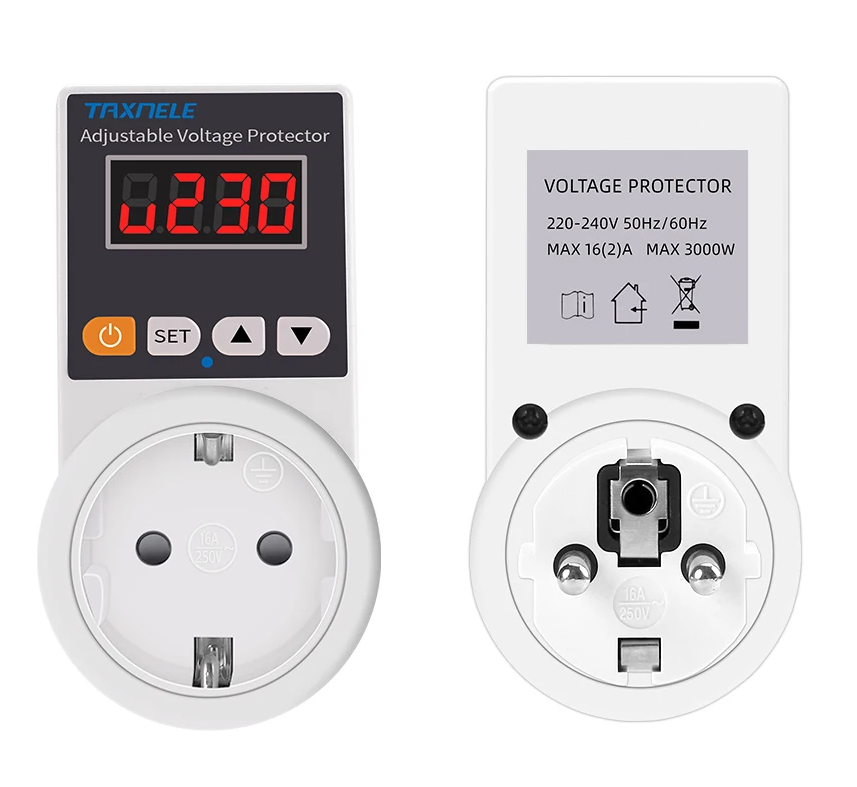 Automatic Voltage Protector Plug with Adjustable Settings – VoltGuard