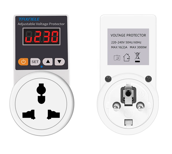 Automatic Voltage Protector Plug with Adjustable Settings – VoltGuard