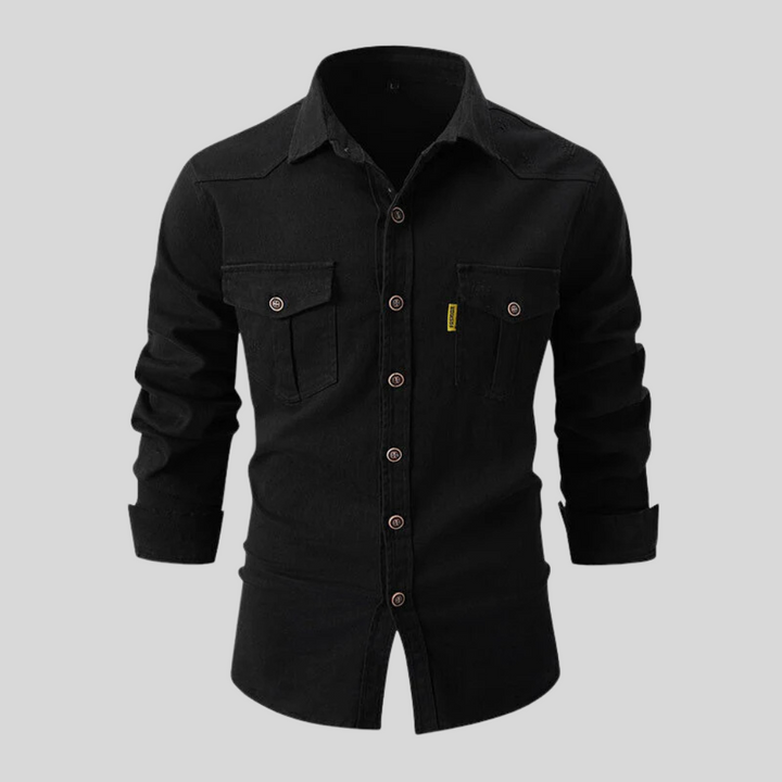Men’s Work-Day Shirt – Heavy-Duty Design with Everyday Utility