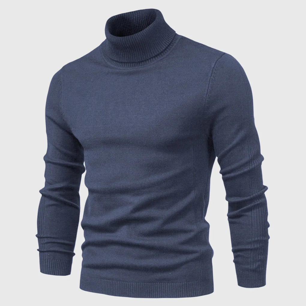 Men’s Wash-Able Turtleneck Sweater – Practical Style with Everyday Wear