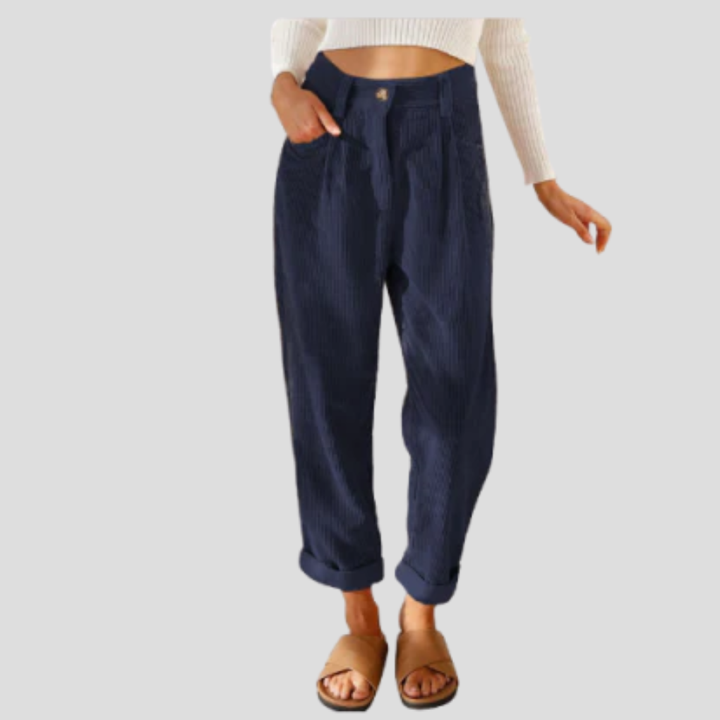Stylish Corduroy Trousers – Casual Flair with Texture