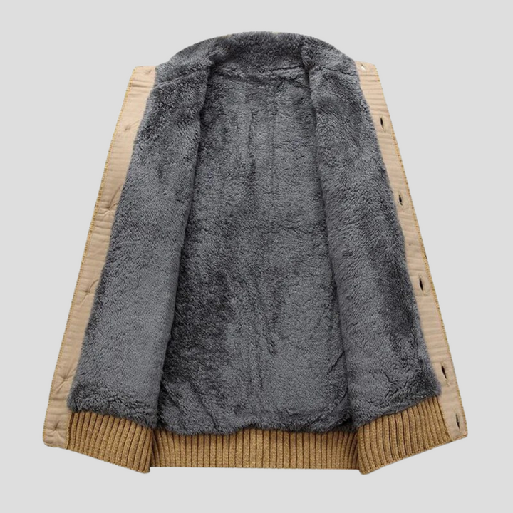 Men’s Plush-Lined Cardigan
