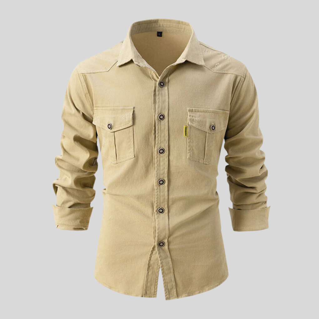 Men’s Work-Day Shirt – Heavy-Duty Design with Everyday Utility