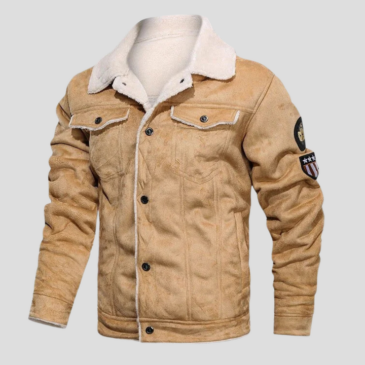 Men’s Suede Biker Jacket
