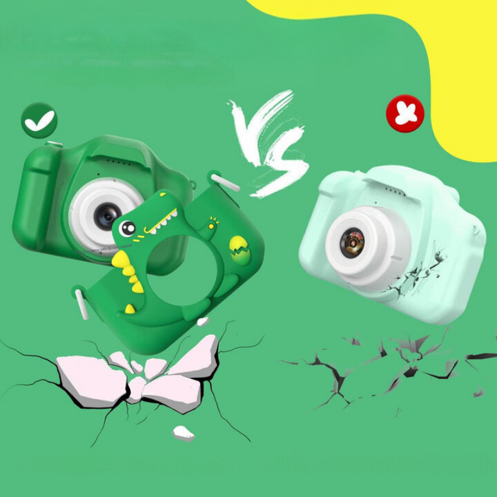 Kids' Camera with HD Function and Dinosaur Design for First Photography Adventures