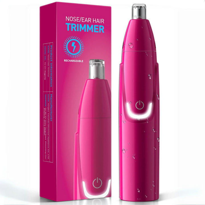 Rechargeable Nose and Ear Trimmer - Painless Facial Grooming