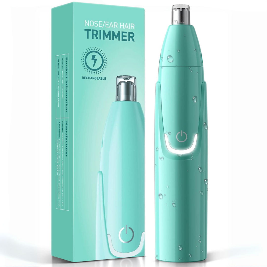 Rechargeable Nose and Ear Trimmer - Painless Facial Grooming