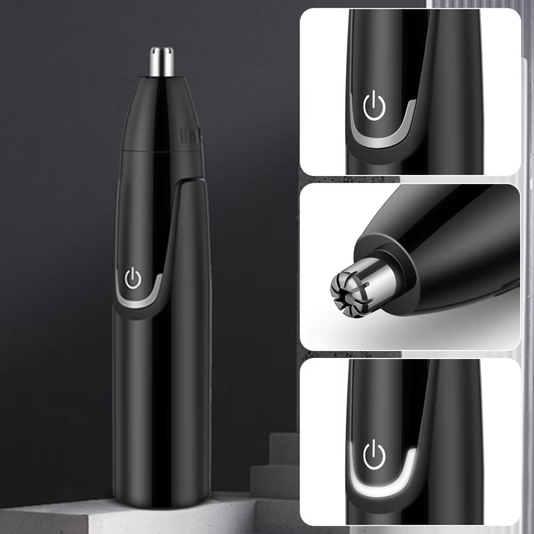 Rechargeable Nose and Ear Trimmer - Painless Facial Grooming