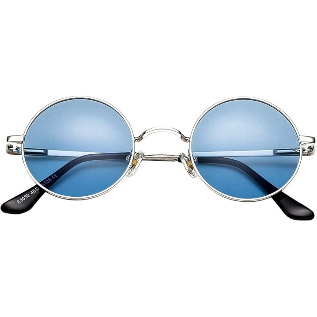 Retro Round Polarised Sunglasses - Lennon