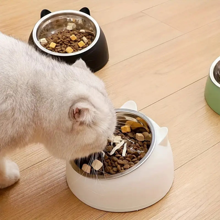 Raised Ergonomic Cat Food Bowl