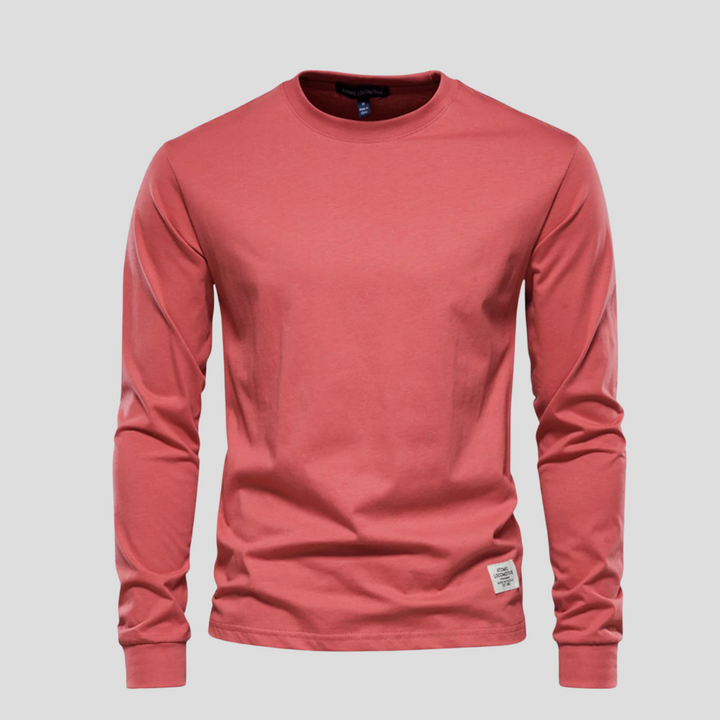 Men’s Long-Sleeved Round-Neck Shirt – Classic Everyday Style