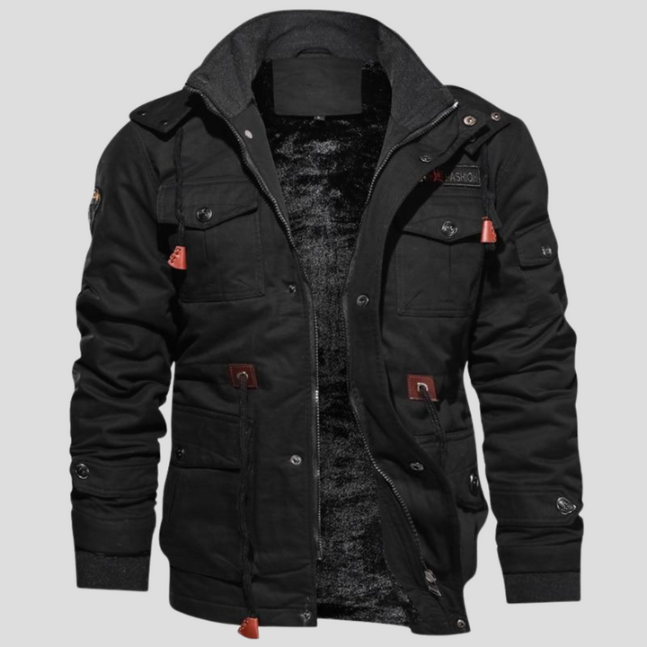 Men’s Robust Jacket – Solid Layer for Cold & Windy Days