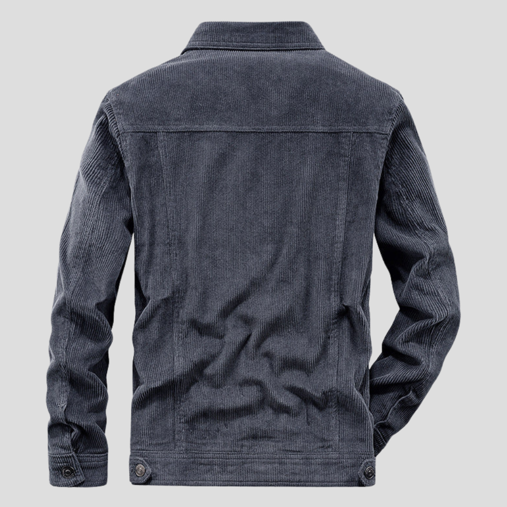 Men’s Corduroy Jacket – Thin Cut with Streamlined Style