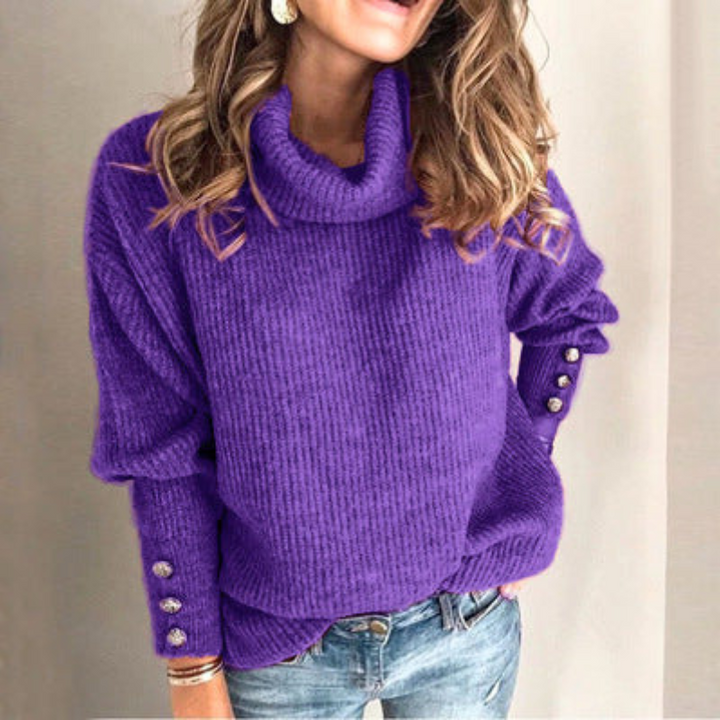 Women's Relaxed Fit Chunky Knit Sweater – Thick Winter Sweater, Casual for Autumn and Winter