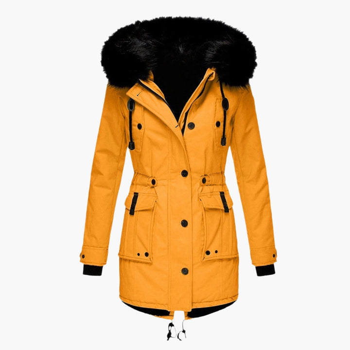 Women's Thick Parka Coat with Hood – Water-Repellent, Casual for Cold Weather