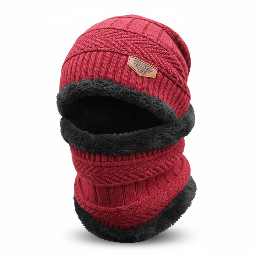 Warm Beanie with Face Cover – WinterCap