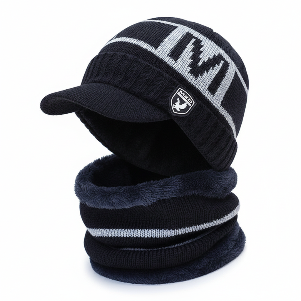 Warm Beanie with Face Cover – WinterCap