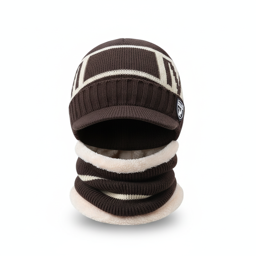 Warm Beanie with Face Cover – WinterCap