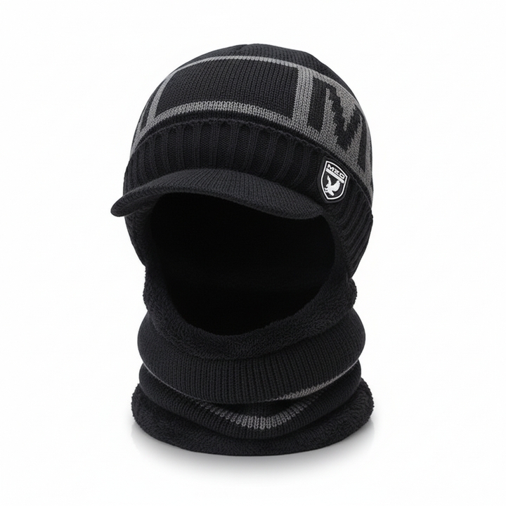 Warm Beanie with Face Cover – WinterCap