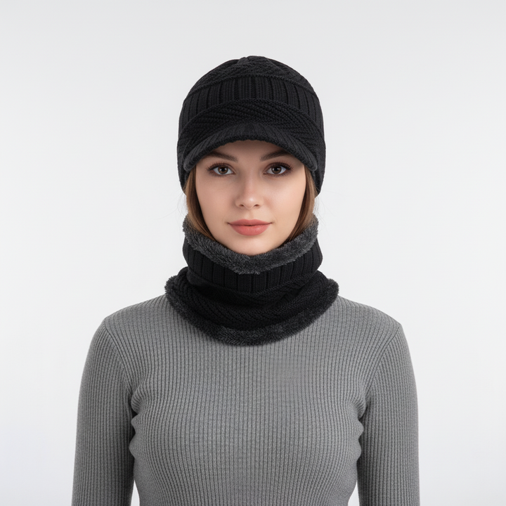 Warm Beanie with Face Cover – WinterCap